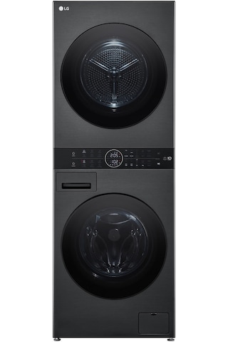LG WashTower W4W8BVKKZHM 12 KG Yıkamalı 10 KG 2’si 1 Arada Ortak Panelli Çamaşır Makinesi - Inox