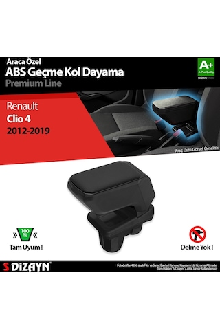 Renault Clio 4 Kol Dayama Kolçak Geçmeli Abs Siyah 2012-2019