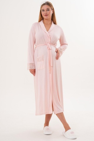 Mecit 6330 Pudra Sabahlıklı Lohusa Pijama Takımı