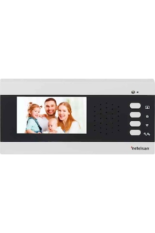 Netelsan 7 Daire Görünütlü 4.3" İnç Diafon Seti
