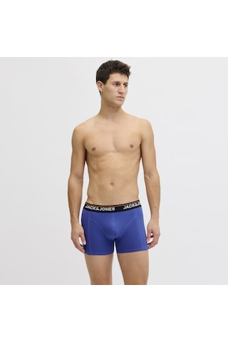 Jack & Jones Erkek 3'lü Boxer Paketi - Theodore - 12299141 Beaucoup Blue