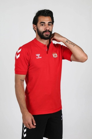 Hummel Armin Pamuklu Bebe Yaka Tişört Kırmızı Sivasspor