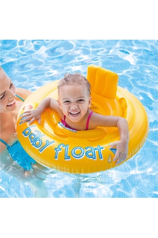 Intex Sarı baby float havuz Deniz simiti 70 Cm Çok Renkli
