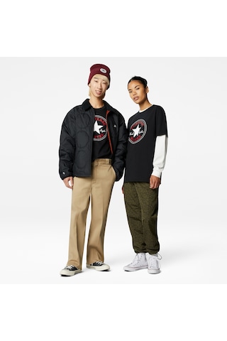 Converse Go-to All Star Patch Logo Unisex Siyah T-shirt