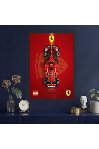 Formula 1 Motors Temalı Dekoratif Cam Tablo -17