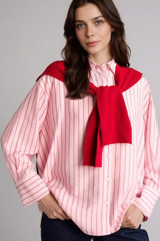 Defacto Relax Fıt Baskılı Uzun Kollu Tunik C5629ax26sppn186 Pembe-pn186