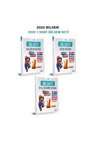 Kurul Yayıncılık 2025 1.Sınıf Bilsem Hazırlık Seti Konu Soru Deneme 3'lü Set