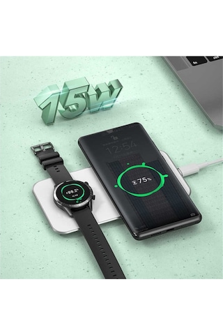 Rock W32 Taşınabilir 2 In 1 Kablosuz Şarj Standı