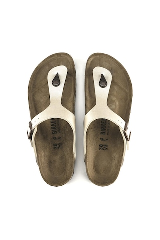 Purple / Off-White Terlik Kadın Birkenstock 943871 Bırkenstock Nos Gızeh Bf Graceful Pearl Whıte Null Mor