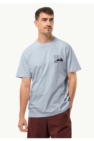 Jack Wolfskin Discover T M Erkek T-shirt - Mavi