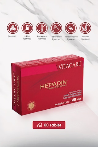 Hepadın 60 Tablet Liver Support Complex & Kolin & Bitkisel Ekstre Kompleksi