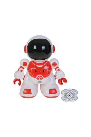Pasifik Toys Uzaktan Kumandalı Akıllı Astronot Robot Işıklı Sesli Kırmızı Db05 Kırmızı