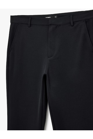 Koton Slim Fit Normal Bel Cepli Kumaş Pantolon Lacivert 6sam40003hk Lacivert