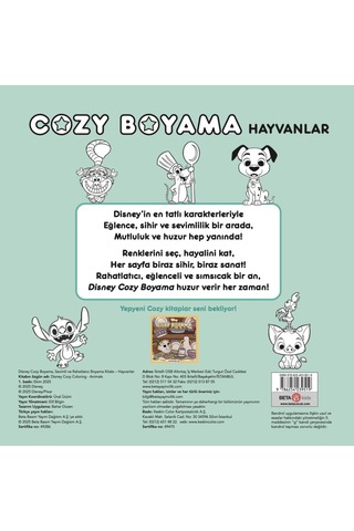 Disney Cozy Boyama Hayvanlar