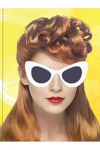 Riota 80'ler Tarzı Karnaval Peruk 316652238 Turuncu