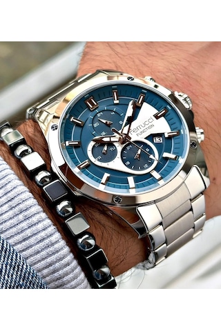 Ferrucci Fc59511 Fonksiyonlu&takvimli Çelik Erkek Kol Saati