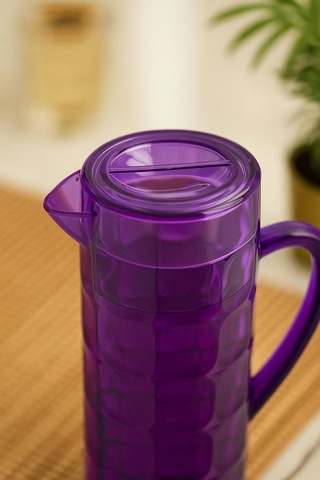 Akrilik Allegra 1,5 Lt Mor Sürahi Buzdolabı Kapak Rafına Sığar