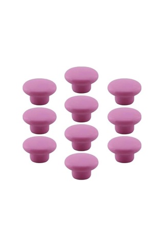10 Adet Pembe Mantar Kulp, Mutfak Mobilyası İçin A.Ağaç