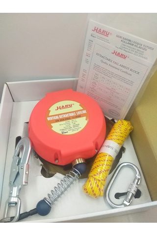 Haru 15 Metre Halatli Geri Sarimli Düşüş Tutucu Yoyo Çok renkli