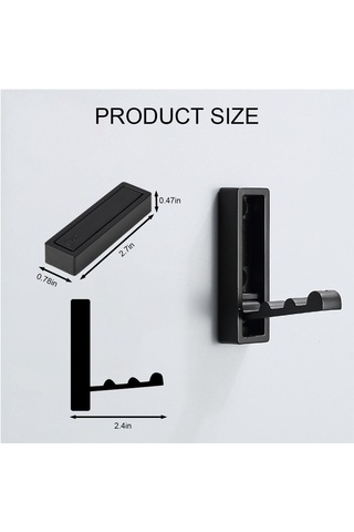 Youmex Katlanabilir Duvar Kancaları, Manyetik Açılışlı, Ceket, Havlu, Sırt Çantası Asma İçin, Mat Siyah, 4 Adet