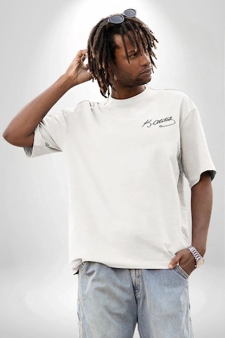 Freedom Storee 30 Ağustos Zafer Bayramı Ön Arka Baskılı Oversize Bisiklet Yaka T-shirt - Beyaz Çok Renkli
