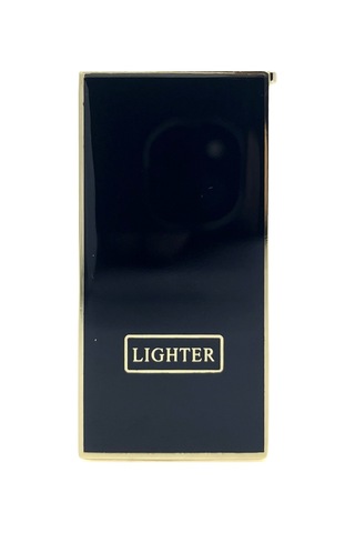 Lighter Klasik Metal Gazlı Çakmak Altın & Siyah Tasarım Taşlı Çakmak, Yedek Çakmak Taşı Ve Özel Hediyelik Kutulu