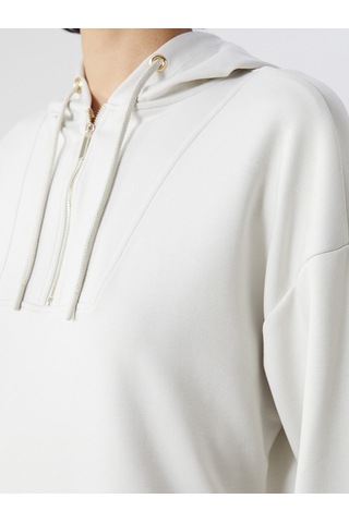 Lcw Vision Bej Loose Fit Kadın Hoodie