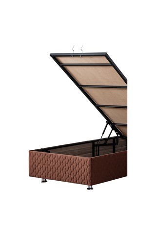 Setaymobilya Baza, Tetra Koyu Kahve Tek Kişilik Baza + Başlık, Mdf, Setay