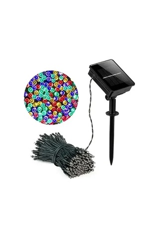 Çok Renkli 100 Led Solar Işık 11 Metre Bahçe Dekorasyonu Diğer