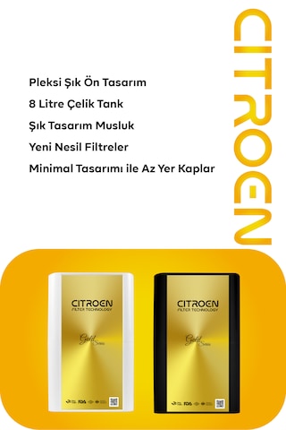 Gold Pompasız Su Arıtma Cihazı 6 Aşamalı Alkali Filtreli
