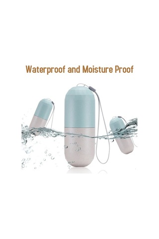 Dancemonkey Haftalık Hap Düzenleyici, Su Geçirmez Seyahat Hap Kutusu Beyaz