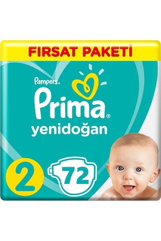 Prima Bebek Bezi Aktif Bebek 2 Beden 72 Adet Fırsat Paketi
