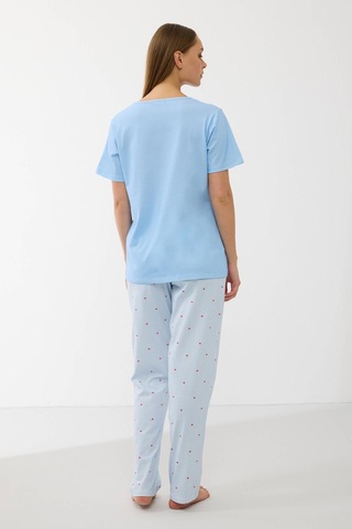 Anıl 11733 Kadın T-shirt Ve Pantolon Takım Açık Mavi