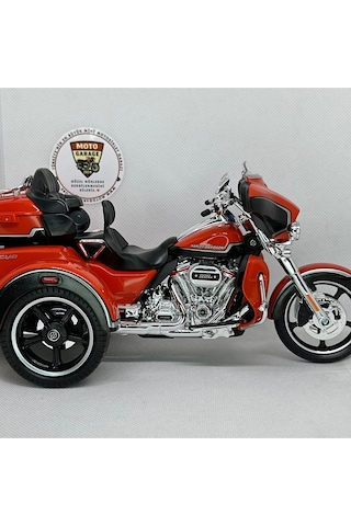Harley Davidson 2021 Cvo Trı 1:12 Diecast Motosiklet Model Lisanslı Metal Maket Oyuncak & Biblo