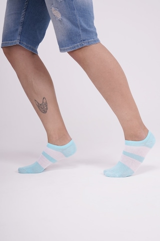 The Socks Company 3 Çift Erkek Patik Çorap 23SDCR157P Beyaz - Gri