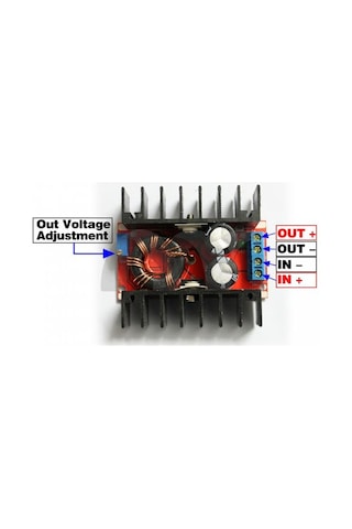 150W Boost Modül Step Up İn:10-32V Out 12-35V