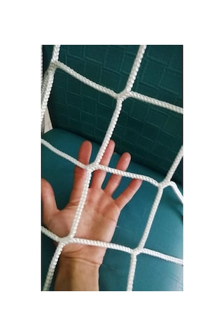 Allmart File 6 Mm İp Kalınlıklı Güvenlik Filesi - 5x5 CM Balkon, Çocuk ve Kedi Koruma Filesi Yüksek Mukavemetli