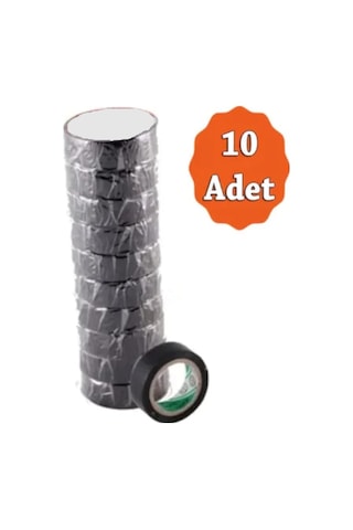 Elektrik Bandı İzola Bant 10 Adet Bant Elektrikçi Bantı İzole