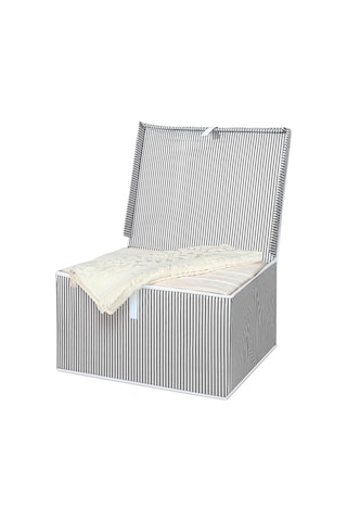 5'li Set Kapaklı Çok Amaçlı Hurç Saklama Kutusu Organizer Maxi 50 X 40 X 30 Cm Gri Gri