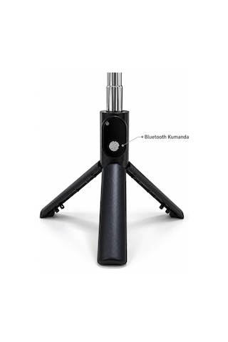 Shnstore Fotoğraf Ve Video Çekimi İçin Rgb Halka Işık Bluetooth Kumandalı Telefon Tripodu Shntknd0720