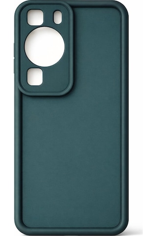 Huawei P60 Ve P60 Pro Uyumlu Kamera Çıkıntılı Mat Silikon Telefon Kılıfı Yeşil
