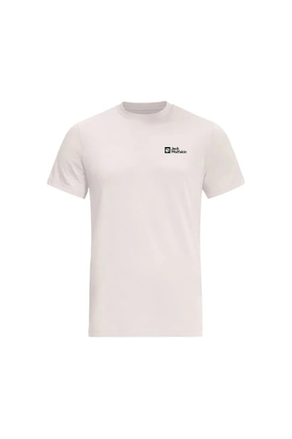 Jack Wolfskin Essential T M Erkek T-shirt Açık Gri SİYAH