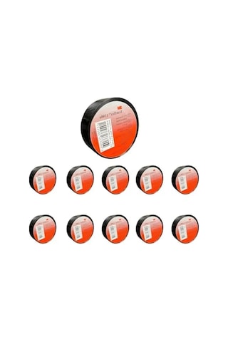 Elektrik İzolasyon Bandı - 10'lu Paket, 18mm X 9,15m, Pvc Malzeme