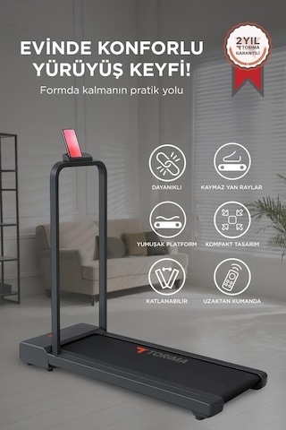 Torima VEP-1002 Ayarlanabilir Bluetoothlu Uzaktan Kumandalı Katlanabilir Yürüme Ve Koşu Bandı