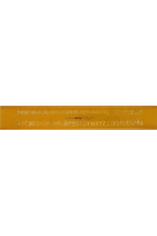 Rotring Yazı Şablonu 10 MM 306 100 Sarı