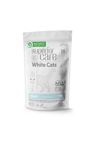 Nature's Protection Sp Beyaz Kediler İçin Tahılsız Ringa Balıklı Kedi Maması 400 G