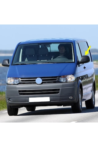 Vw Transporter T6 10-15 Sol Dış Ayna Üst Kapağı Siyah 7e1857527f