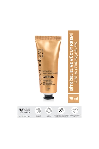 Bade Natural Citrus Bitkisel El ve Vücut Kremi 75 ML