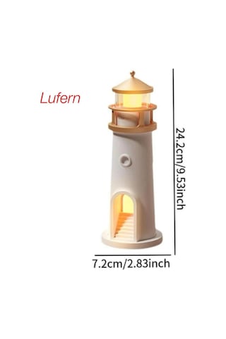 Özel Üretim Deniz Feneri Projektör Gece Lambası Rahatlatıcı Romantik Ambiyans Ay Işığı 2400 Mah Çok Renkli
