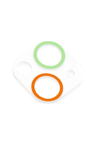 Apple iPhone Uyumlu 13 Renkli Kamera Lens Koruma Cam - Turuncu-yeşil Çok Renkli
